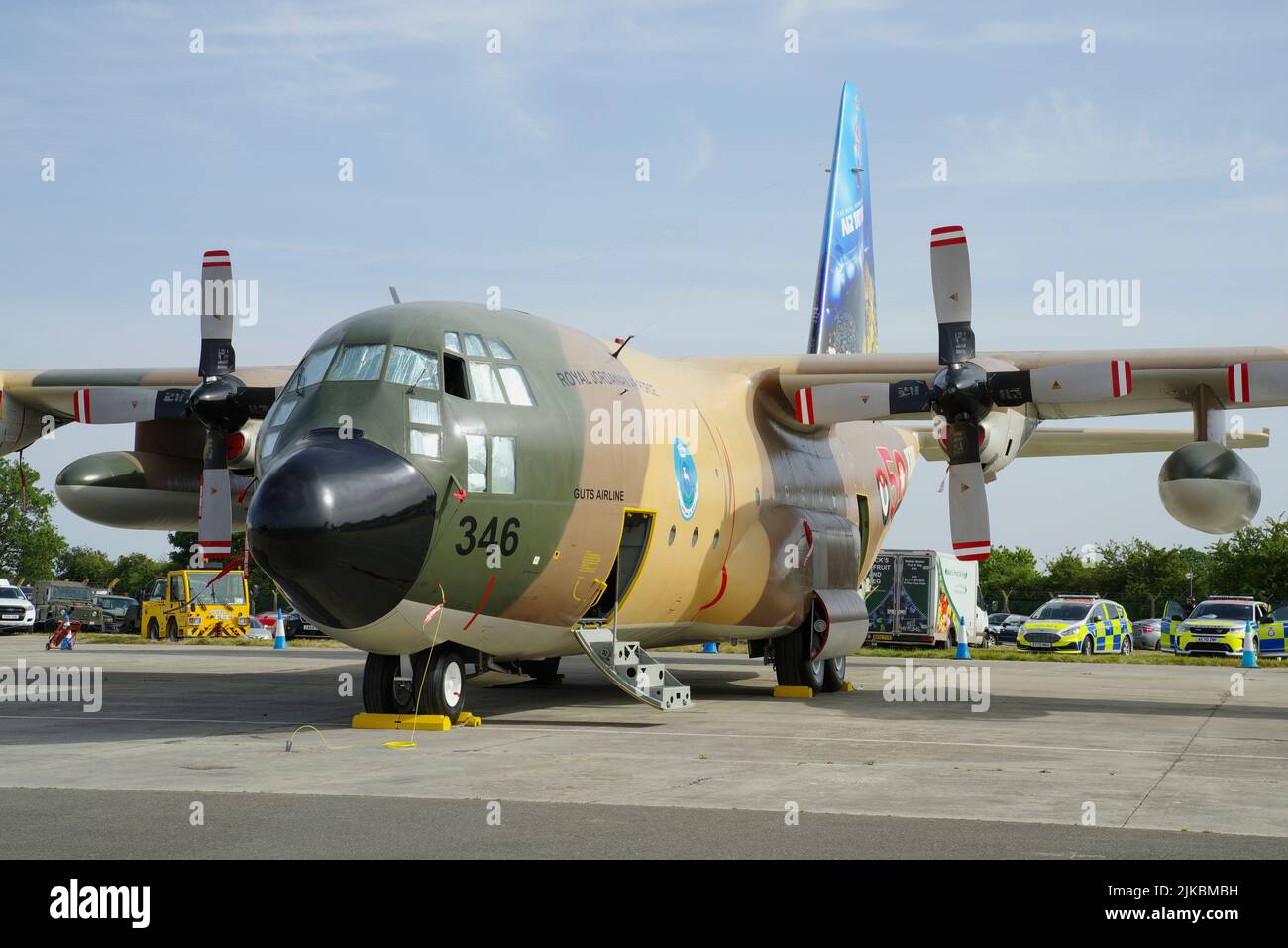 Lockheed C-130H Hercules,  Royal Jordanian Air Force, RIAT, RAF Fairford, Stock Photo