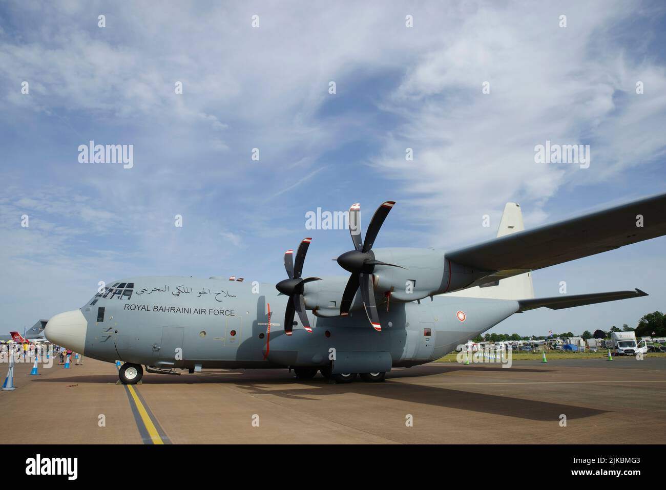 Lockheed Martin C-130J-30 Hercules, Royal Bahraini Air Force, RIAT, RAF Fairford, Stock Photo