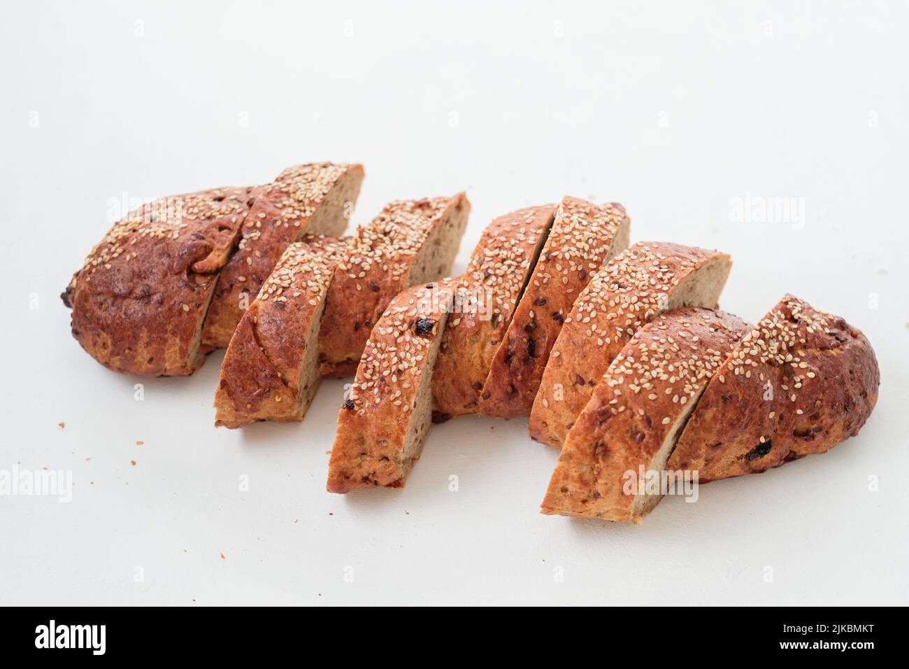 healthy home nutrition wholegrain bread bakery Stock Photo