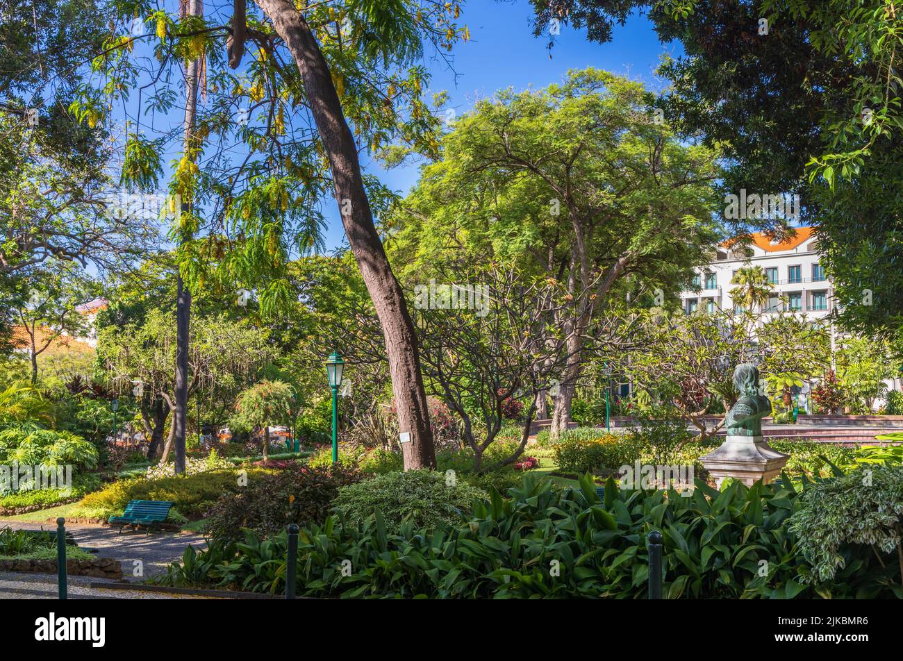 Funchal Municipal Gardens, Madeira, Portugal Stock Photo