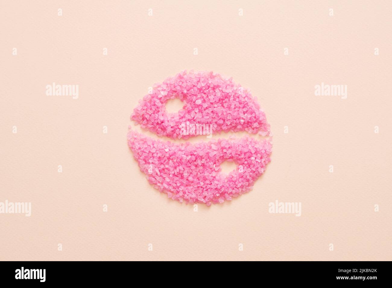 Beauty Health Balance Bath Salt Yin Yang Symbol Stock Photo Alamy