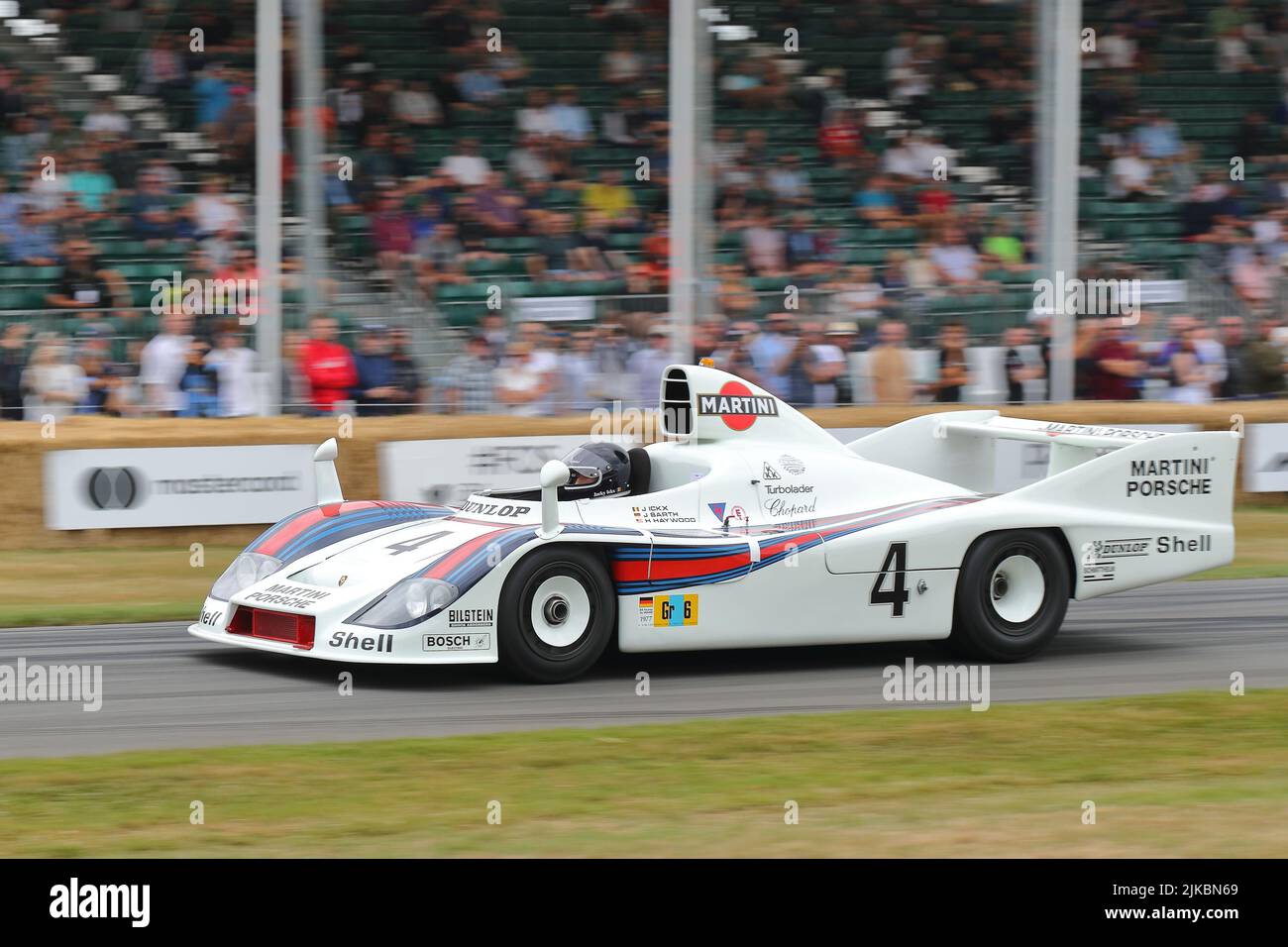 Martini Porsche 936 racing car at the Festival of Speed 2022 at Goodwood, Sussex, UK Stock Photo