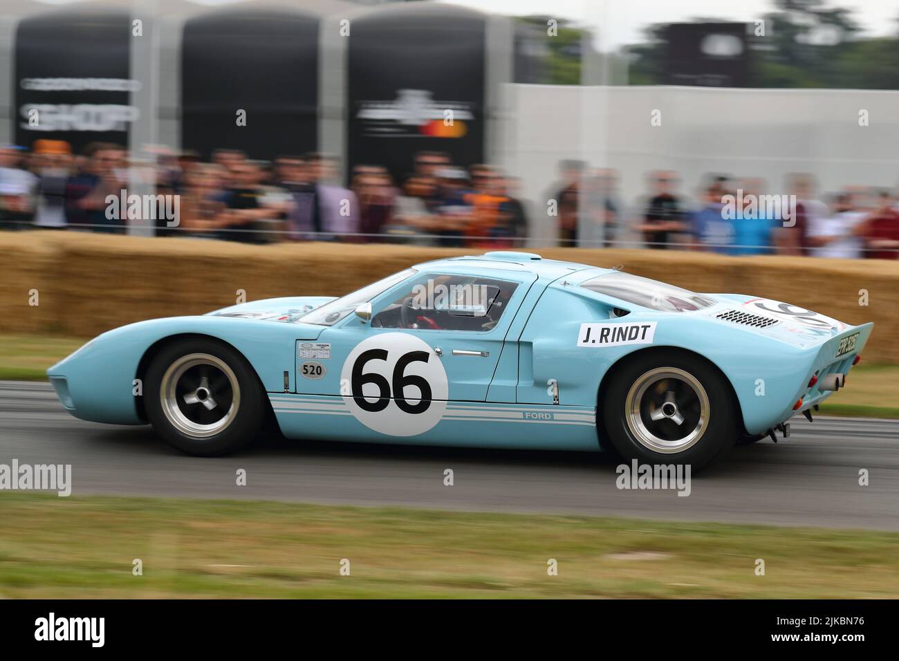 The Ford GT40 as driven by Jochen Rindt at the Festival of Speed at Goodwood, Sussex, UK Stock Photo