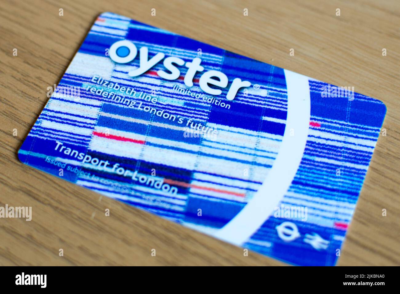 Limited edition Oyster card featuring Elizabeth line Stock Photo Alamy