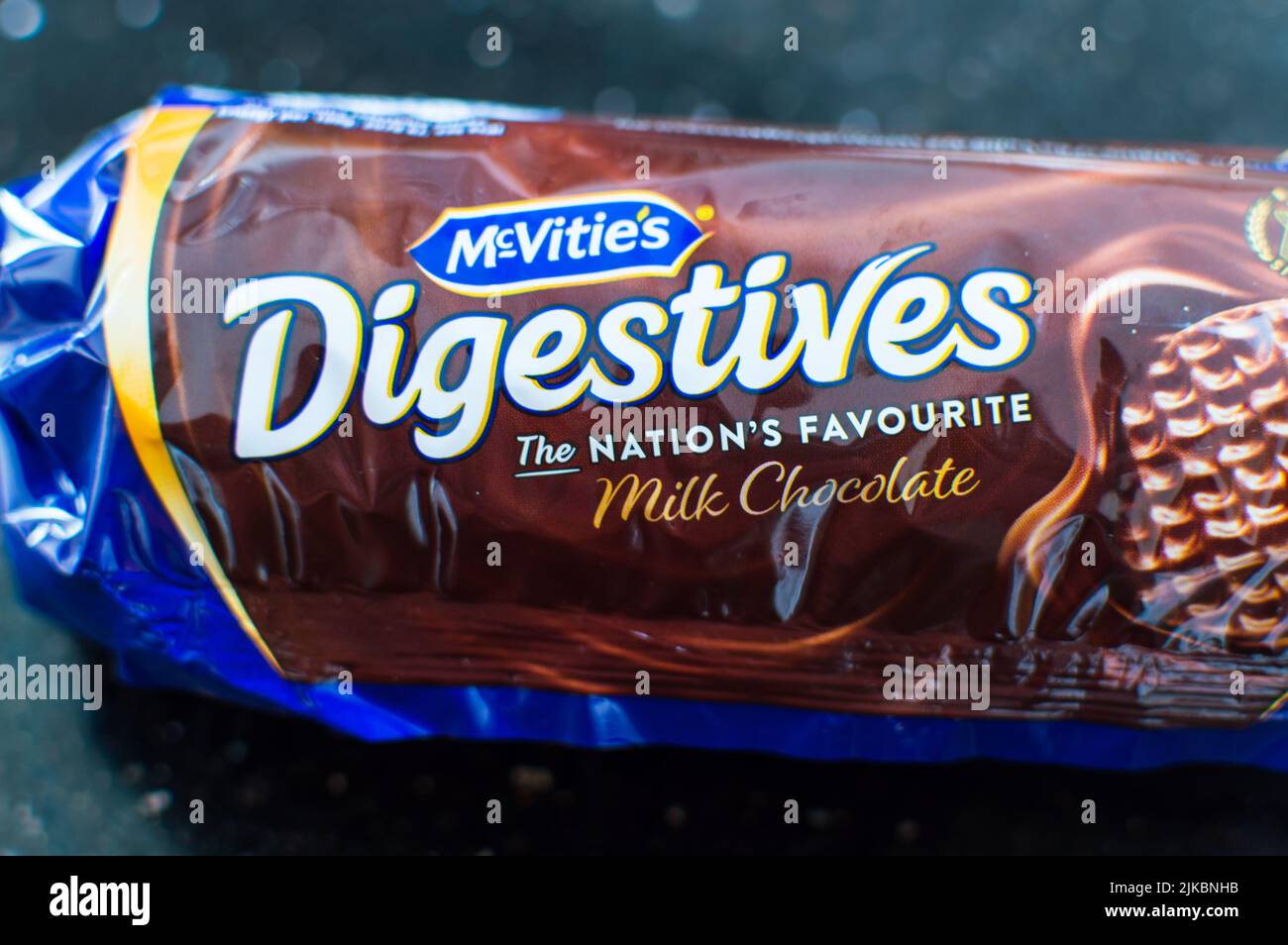McVities Digestives milk chocolate biscuit packet Stock Photo Alamy