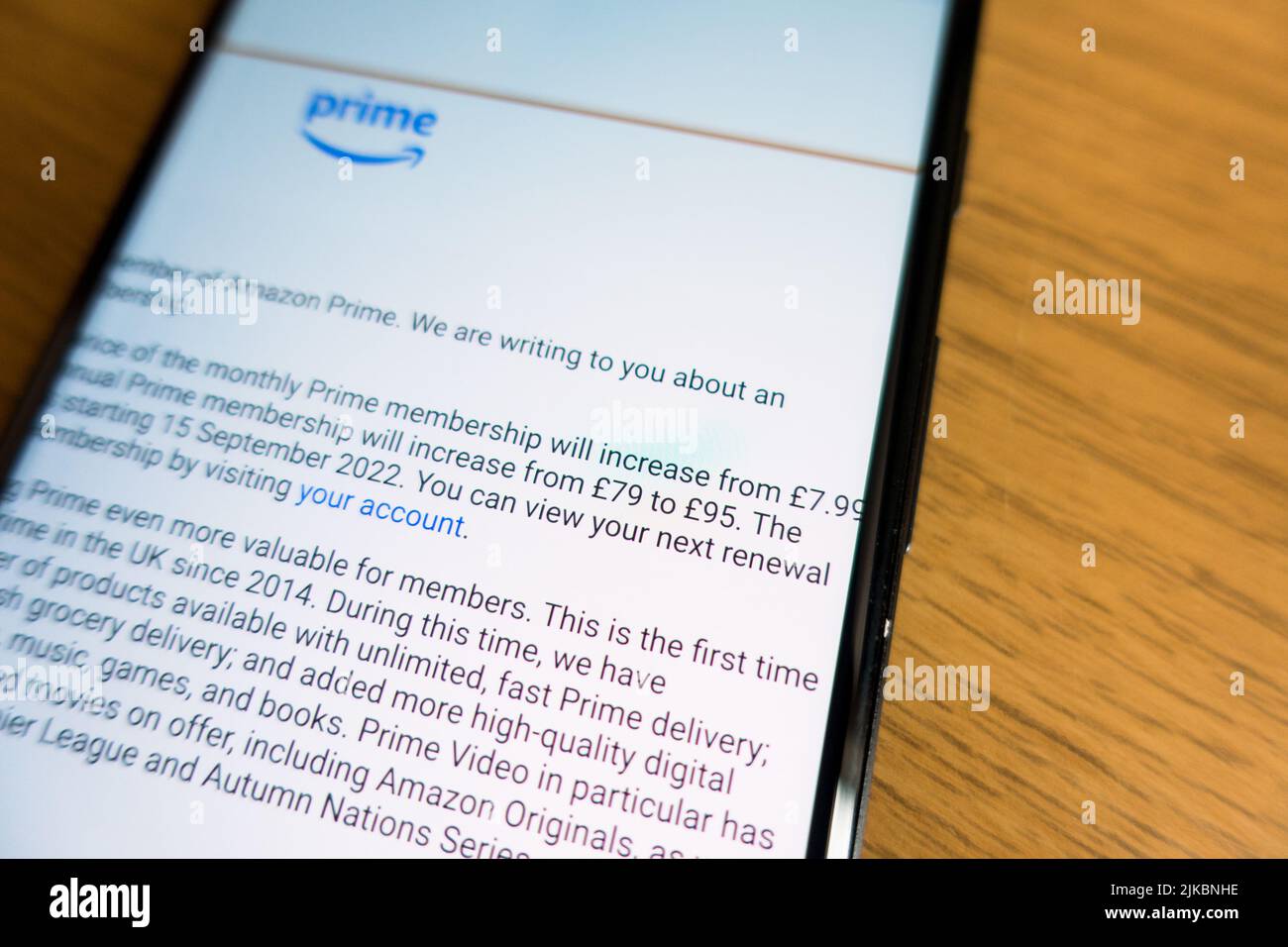 Amazon Prime Membership Fee Increase For Uk Customers Stock Photo Alamy Amazon Prime Membership Fee Increase For Uk Customers Stock Photo Alamy