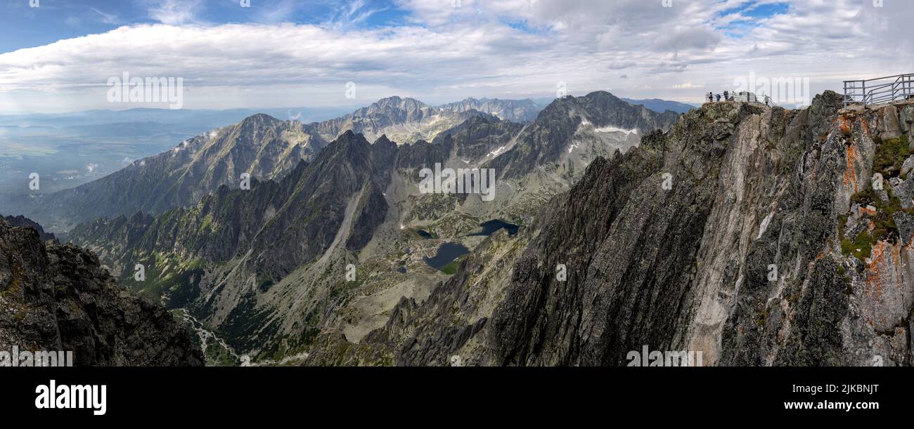 Panorama view of Tatra mountains from Lomnický štít Stock Photo - Alamy