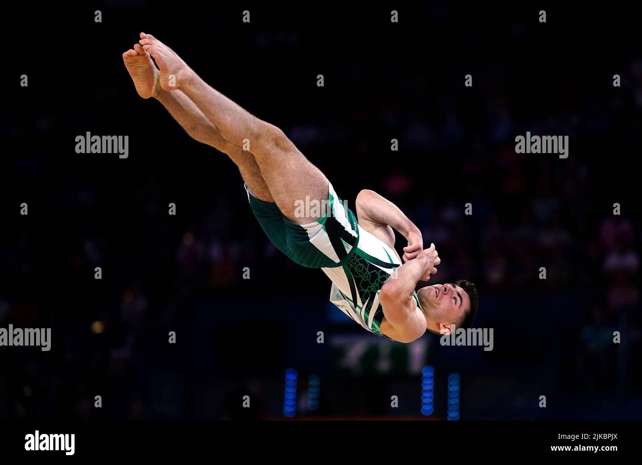 Northern Ireland’s Eamon Montgomery competes in the Men's Floor