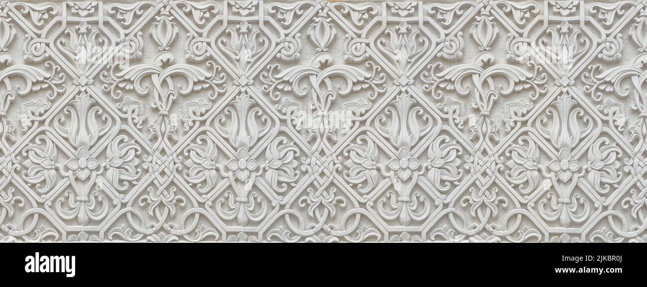 patterns on a white stone background Stock Photo