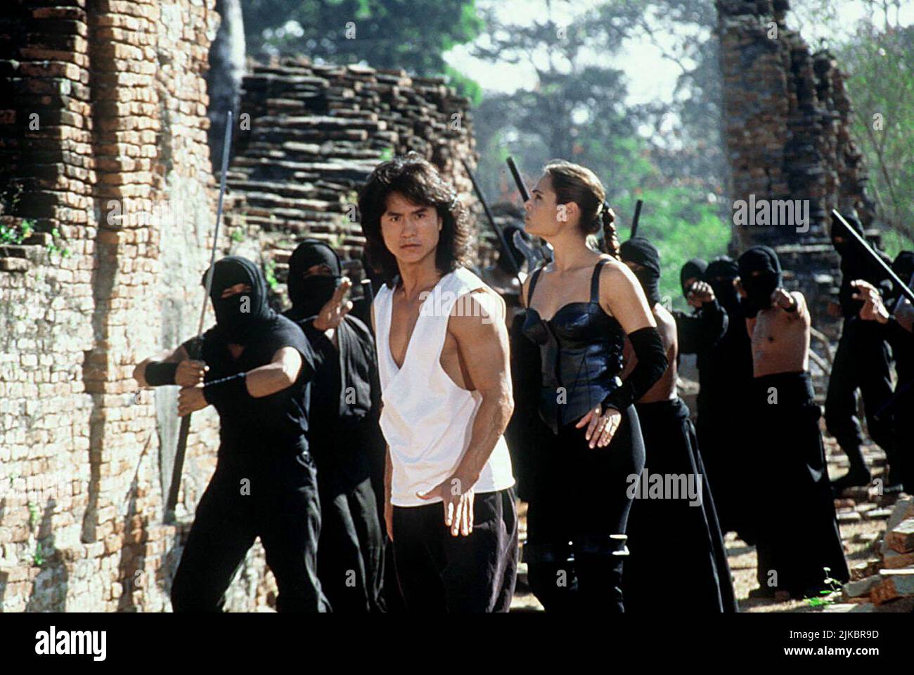 Robin Shou & Talisa Soto Film: Mortal Kombat 2: Annihilation (1997) Characters: Liu Kang & Princess Kitana  Director: John R. Leonetti 21 November 1997   **WARNING** This Photograph is for editorial use only and is the copyright of NEW LINE and/or the Photographer assigned by the Film or Production Company and can only be reproduced by publications in conjunction with the promotion of the above Film. A Mandatory Credit To NEW LINE is required. The Photographer should also be credited when known. No commercial use can be granted without written authority from the Film Company. Stock Photo