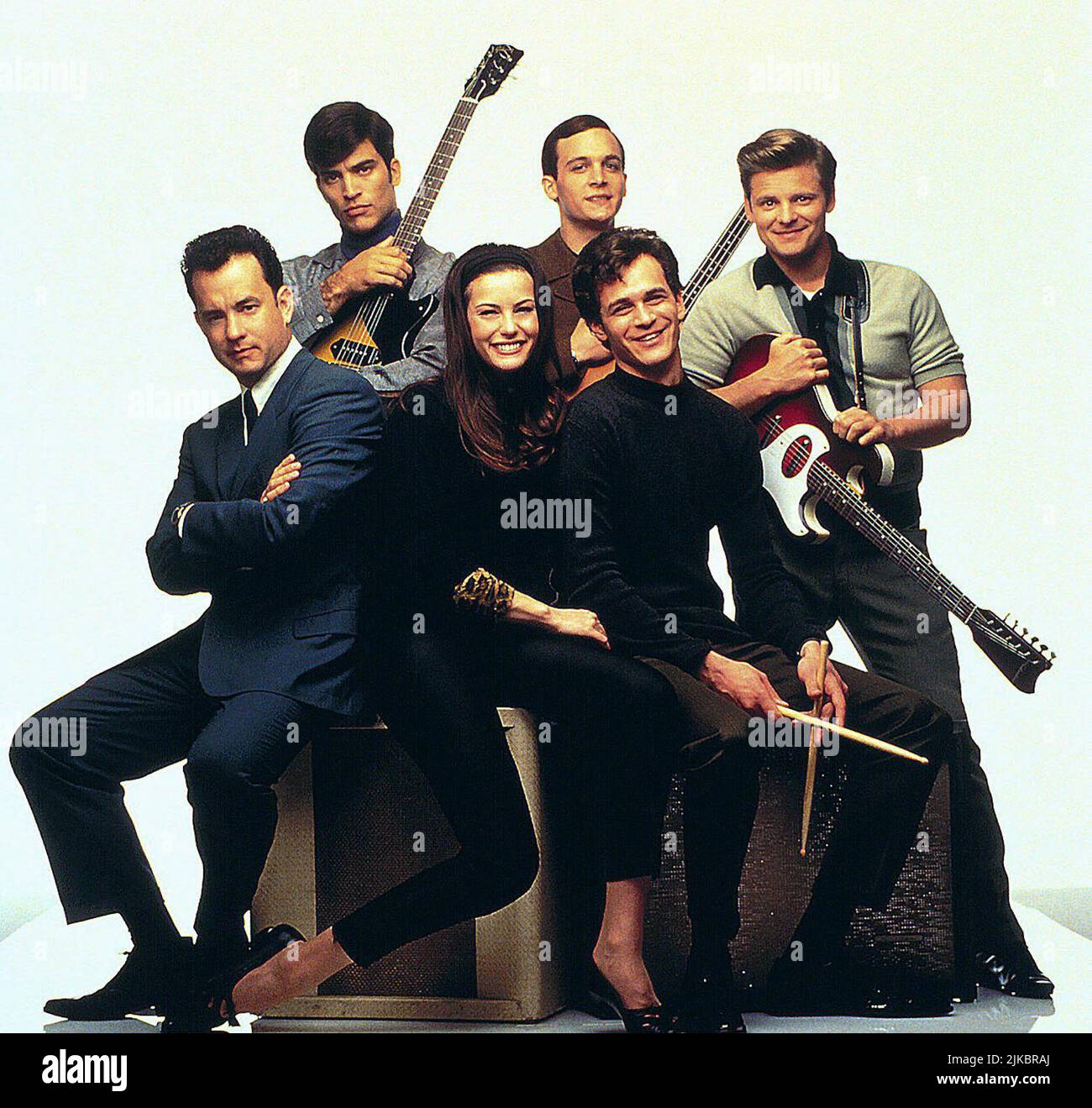 Tom Hanks, Johnathon Schaech, Liv Tyler, Tom Everett Scott & Steve Zahn Film: That Thing You Do (1996) Characters: Mr. White,Jimmy Mattingly,Faye Dolan,Guy Patterson & Lenny Haise  Director: Tom Hanks 14 September 1996   **WARNING** This Photograph is for editorial use only and is the copyright of 20TH CENTURY FOX and/or the Photographer assigned by the Film or Production Company and can only be reproduced by publications in conjunction with the promotion of the above Film. A Mandatory Credit To 20TH CENTURY FOX is required. The Photographer should also be credited when known. No commercial us Stock Photo