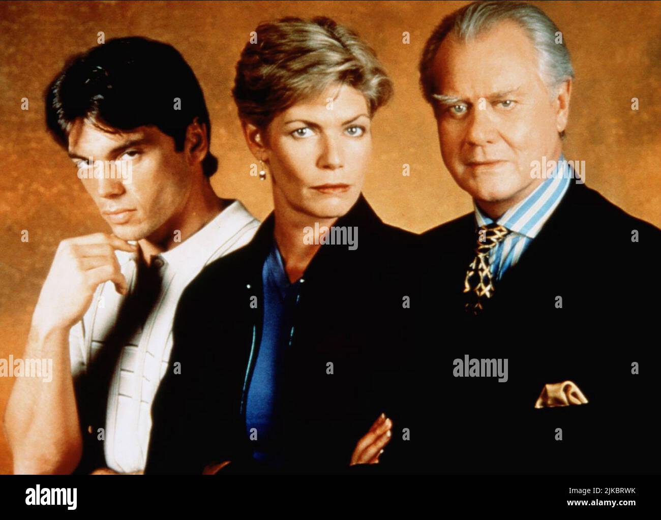 Jason Gedrick, Kelly Mcgillis & Larry Hagman Film: The Third Twin (1997) Characters: Steve Logan / other twins, Dr. Jean 'Jeannie' Ferrami, Berrington Jones  Director: Tom Mcloughlin 09 November 1997   **WARNING** This Photograph is for editorial use only and is the copyright of JAFFEBRAUNSTEIN FILM and/or the Photographer assigned by the Film or Production Company and can only be reproduced by publications in conjunction with the promotion of the above Film. A Mandatory Credit To JAFFEBRAUNSTEIN FILM is required. The Photographer should also be credited when known. No commercial use can be Stock Photo