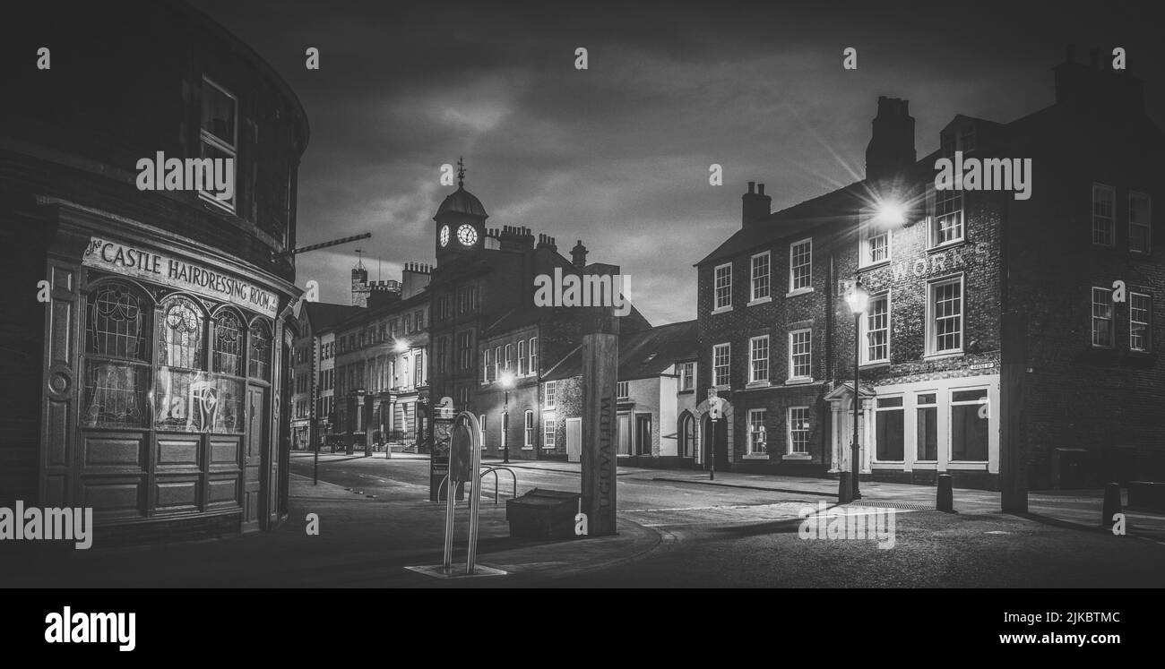 Castle Street in the City of Carlisle captured on an atmospheric