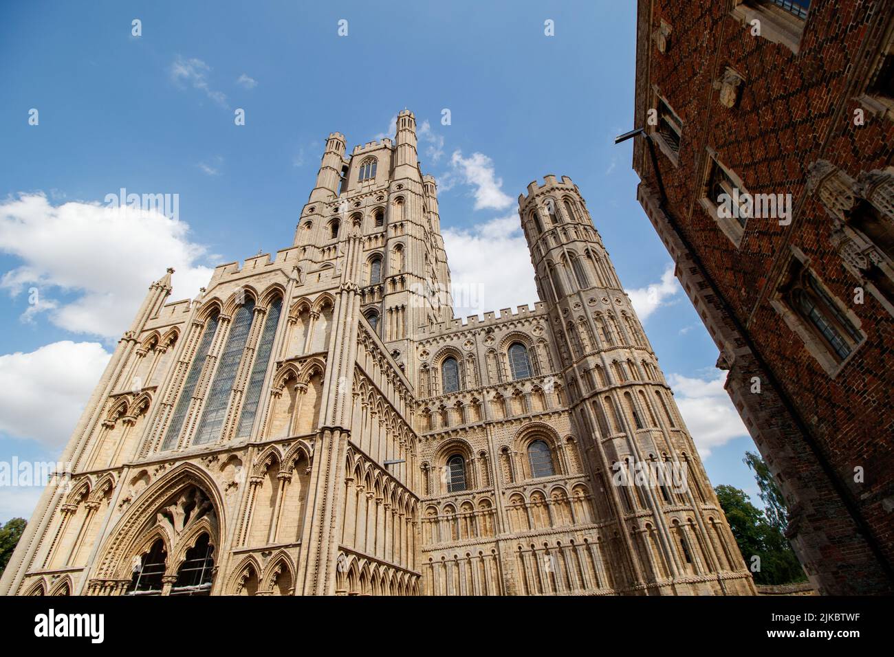 Ely Cathedral in Cambridgeshire. Picture taken in the summer month of July. Stock Photo
