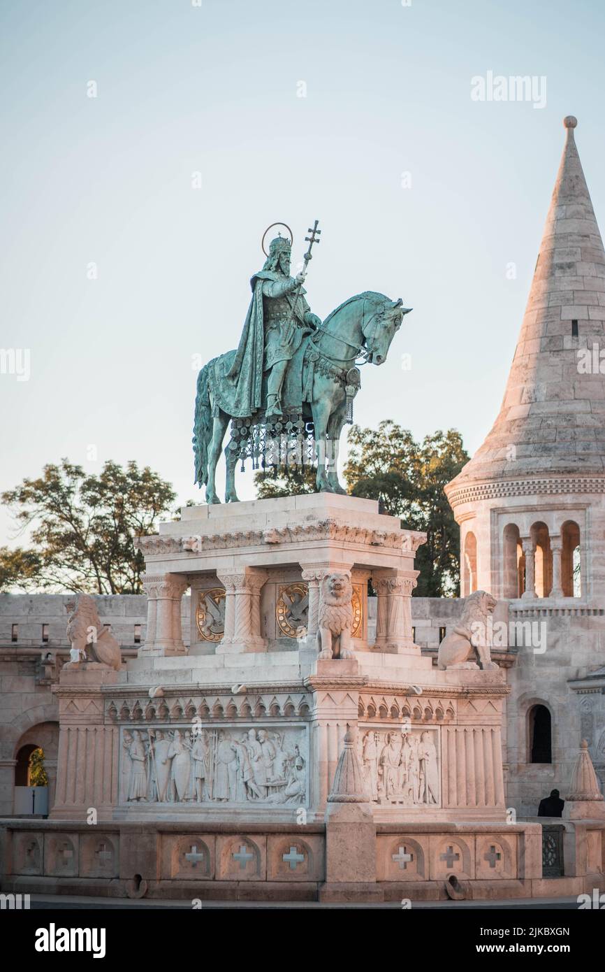 The statue of Stephen I the Saint in the fortress of Fisherman's