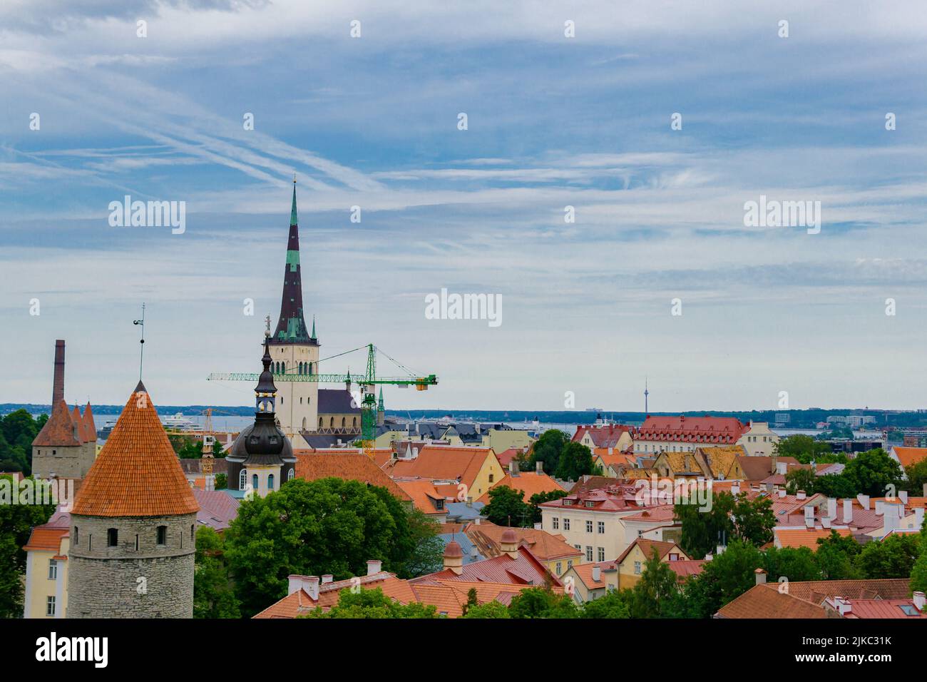 An aerial view of modern buildings on a sunny day Stock Photo - Alamy
