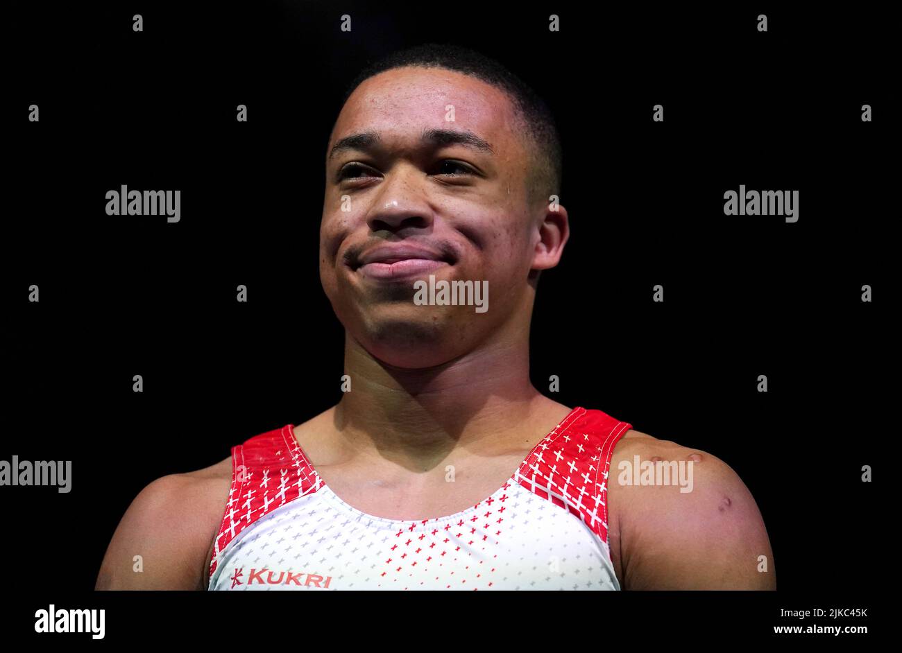 England's Joe Fraser competes in the Men's Pommel Horse Final at Arena