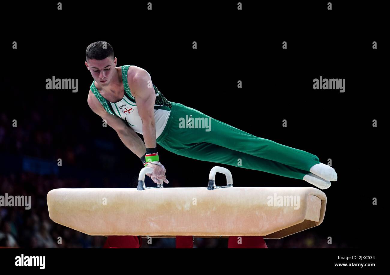 Northern Ireland's Rhys McClenaghan competes in the Men's Pommel Horse
