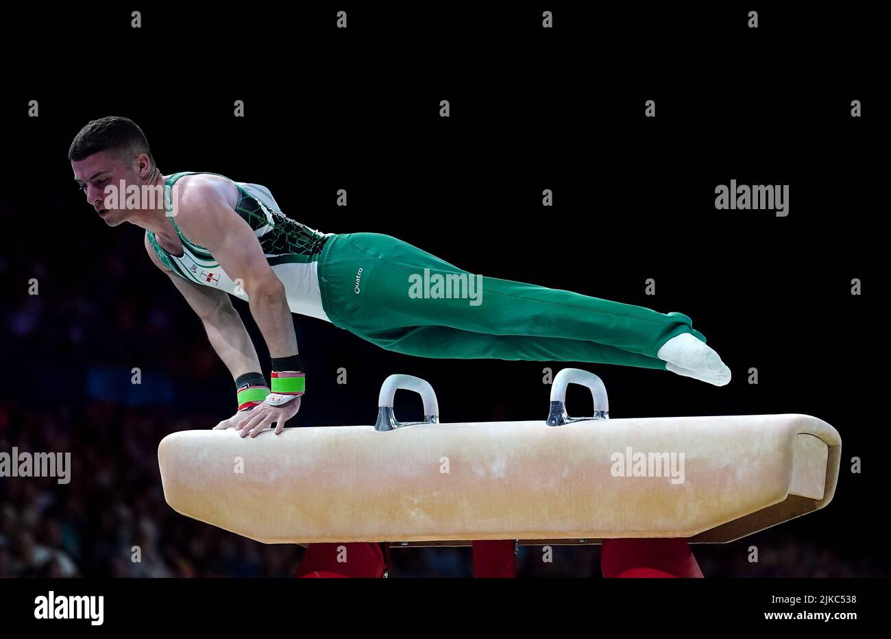 Northern Ireland's Rhys McClenaghan competes in the Men's Pommel Horse