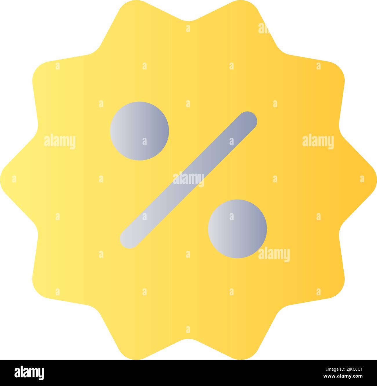 Sale flat gradient color ui icon Stock Vector