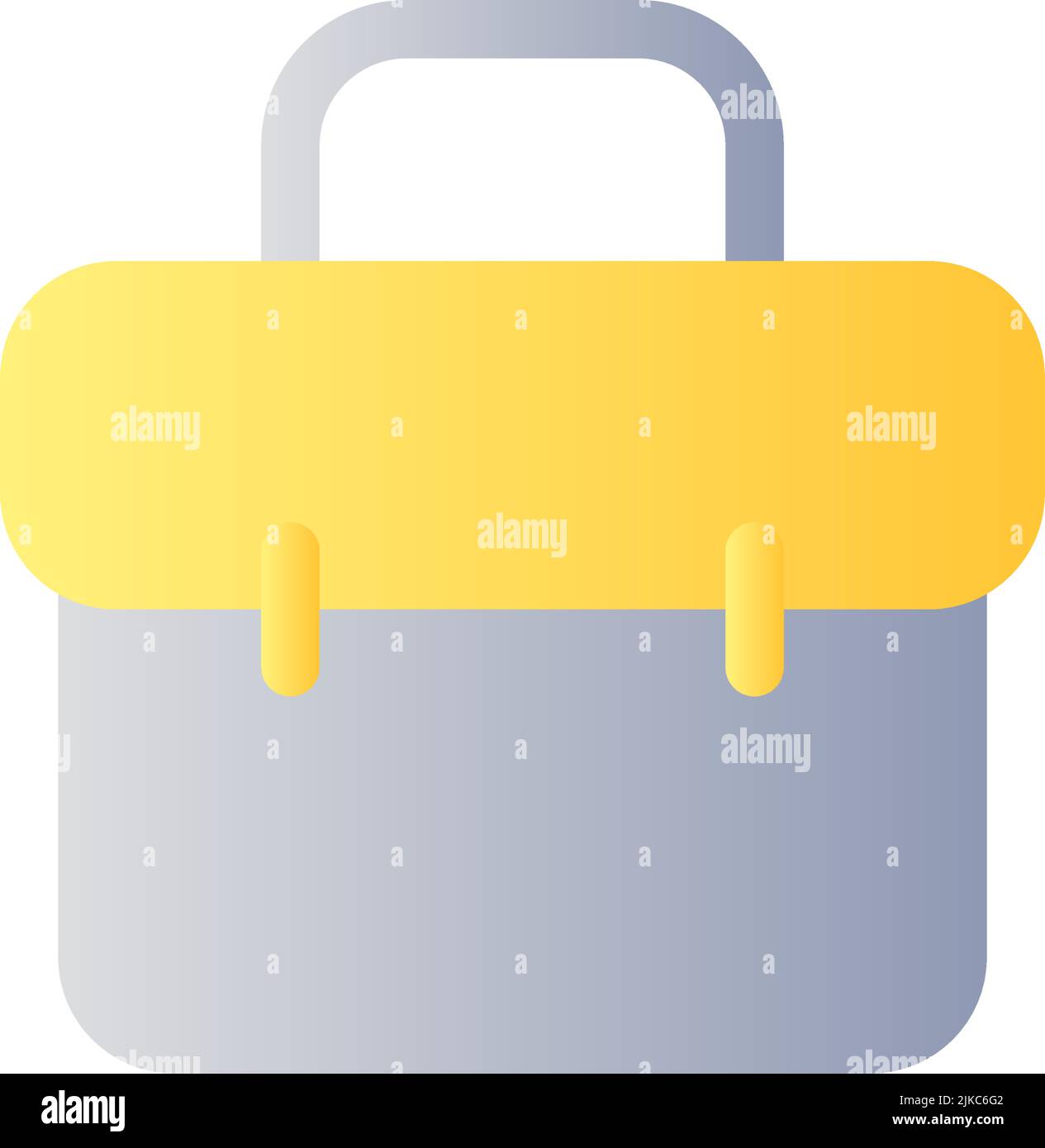 Business case flat gradient color ui icon Stock Vector