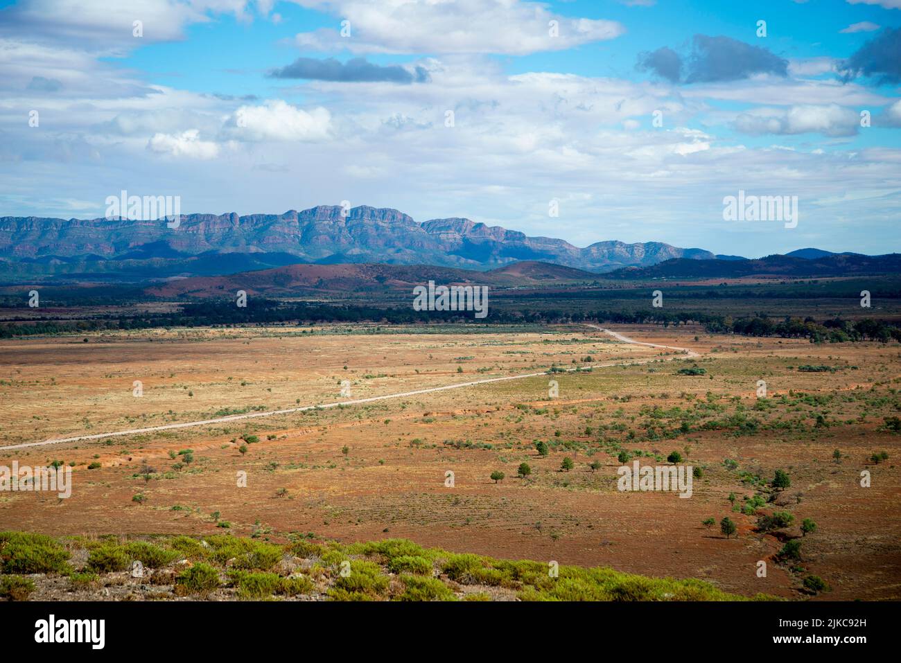 Pugilist Hill Lookout of Flinders Ranges - Australia Stock Photo