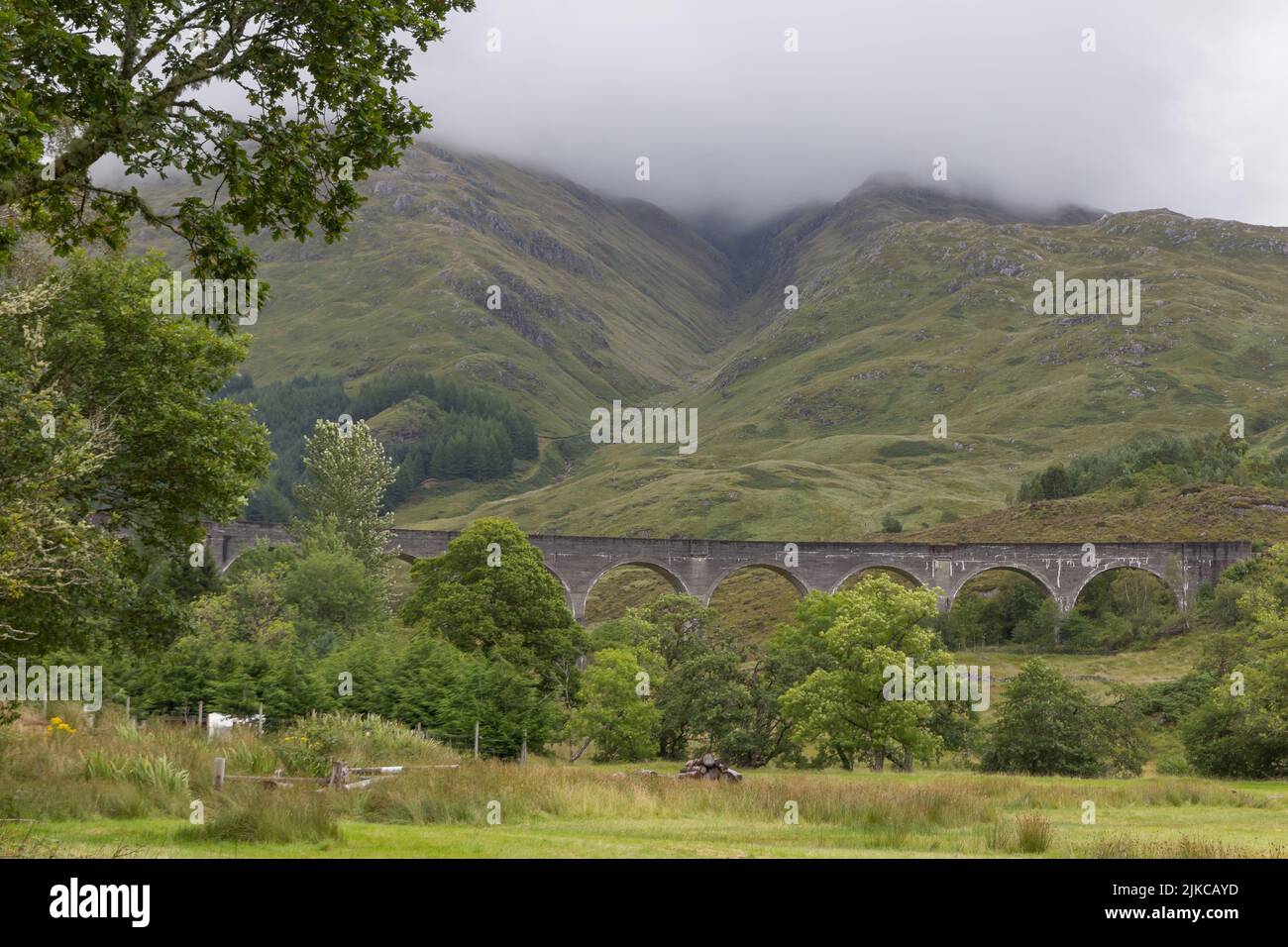The Glenfinnan Viaduct, the famous Harry Potter bridge in Scotland, UK Stock Photo Alamy