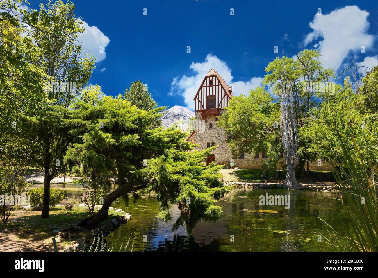 The Mount Whitney Fish Hatchery at the pond Stock Photo Alamy