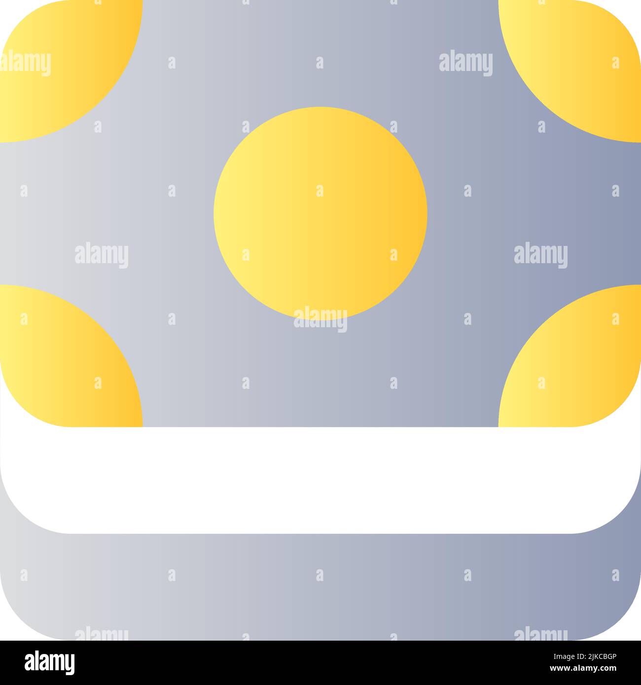 Cash flat gradient color ui icon Stock Vector