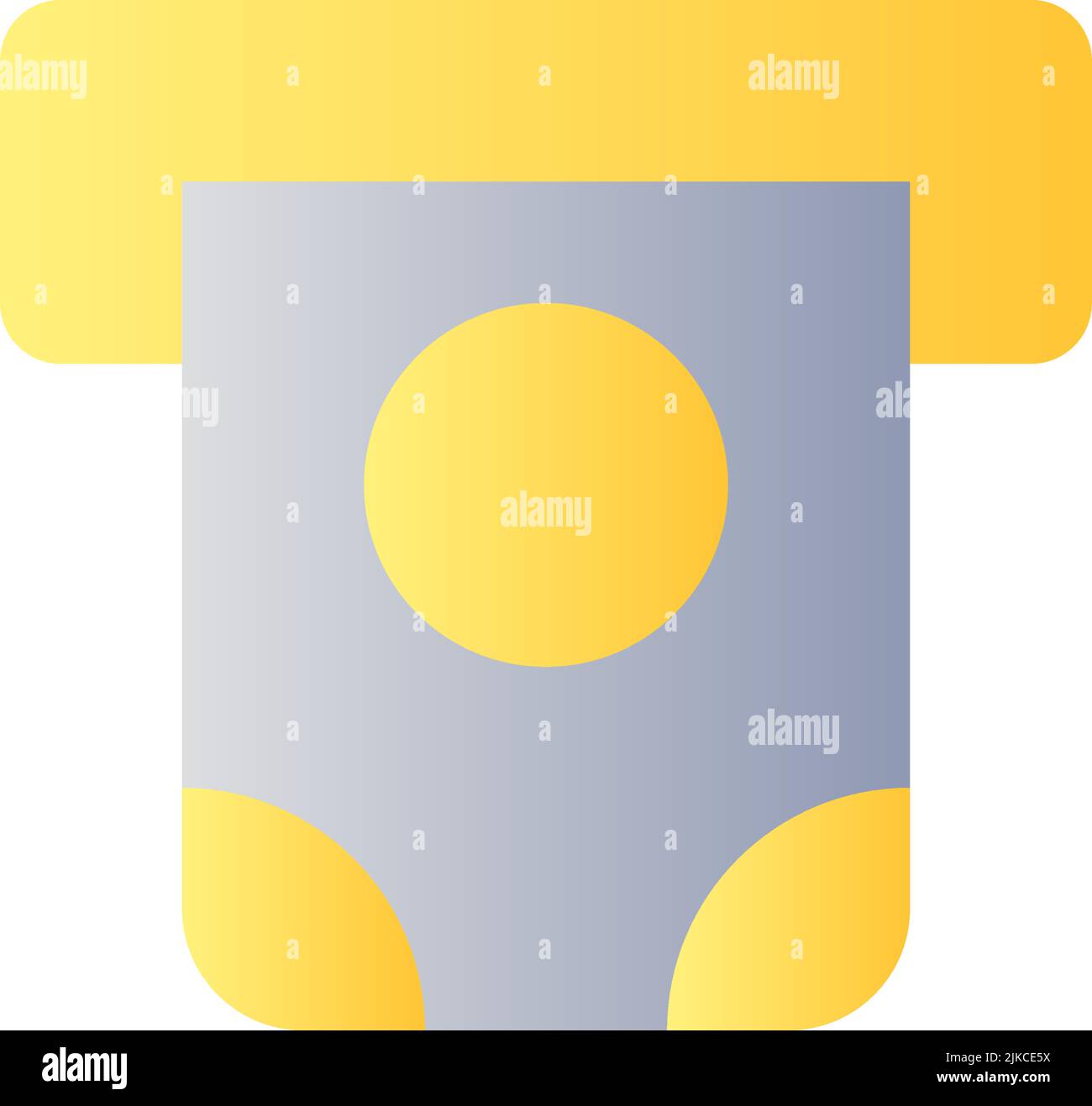 Money dispenser flat gradient color ui icon Stock Vector