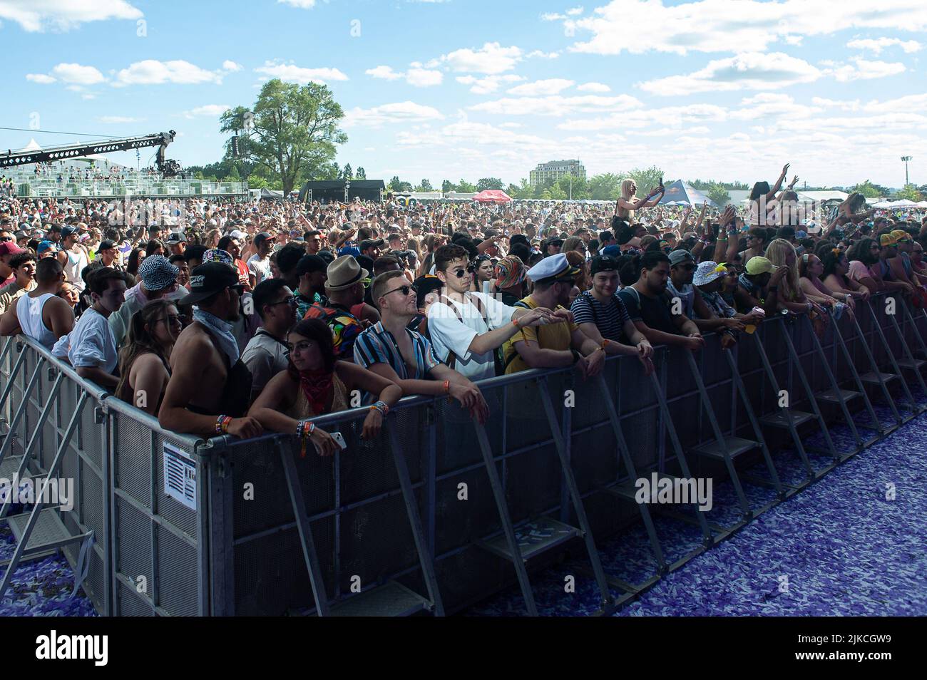 Electronic music fans attend day two of the 2022 VELD Music Festival at ...