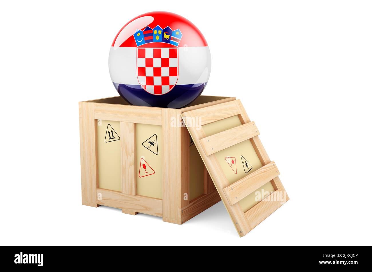 Premium Photo | Parcels With Croatian Flag Shipping And Delivery In - Foto 9