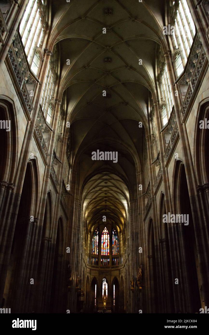 Vertical shot church interior hi-res stock photography and images - Alamy
