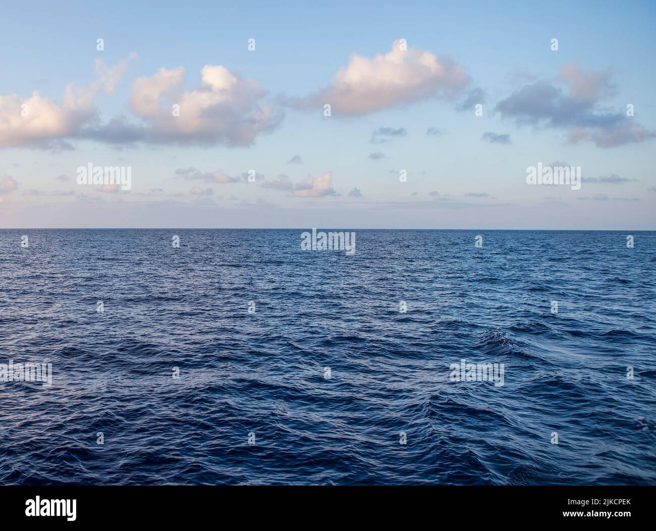 View of Gulf of Mexico from an offshore platform Stock Photo