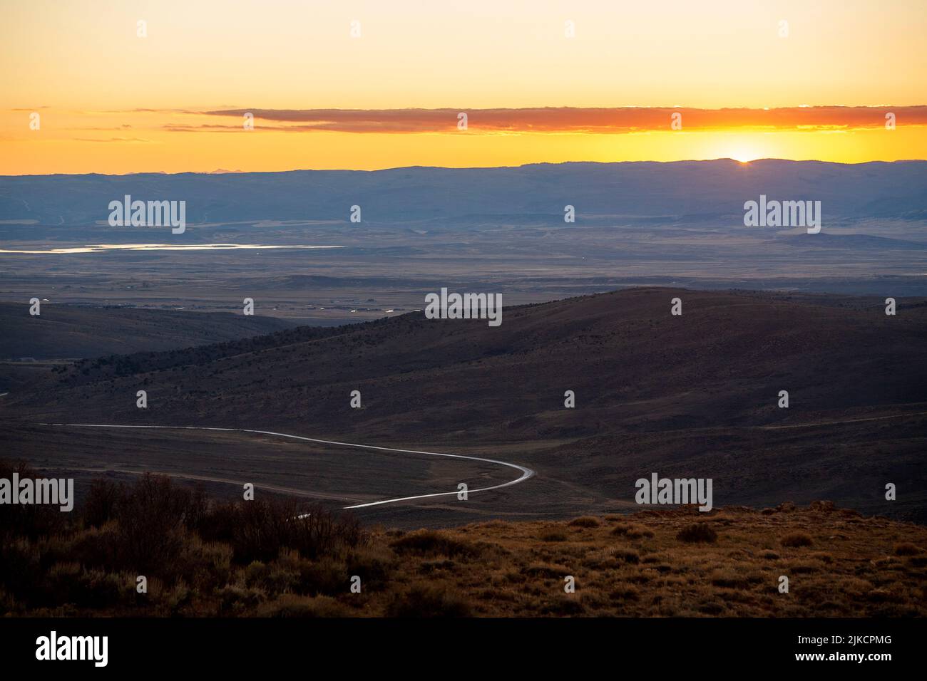 Scenic vistas in Western Wyoming Stock Photo