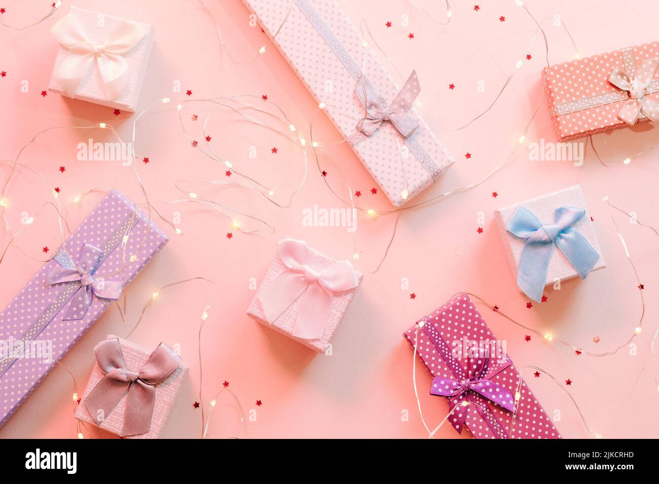 Pink boxes hi-res stock photography and images - Alamy