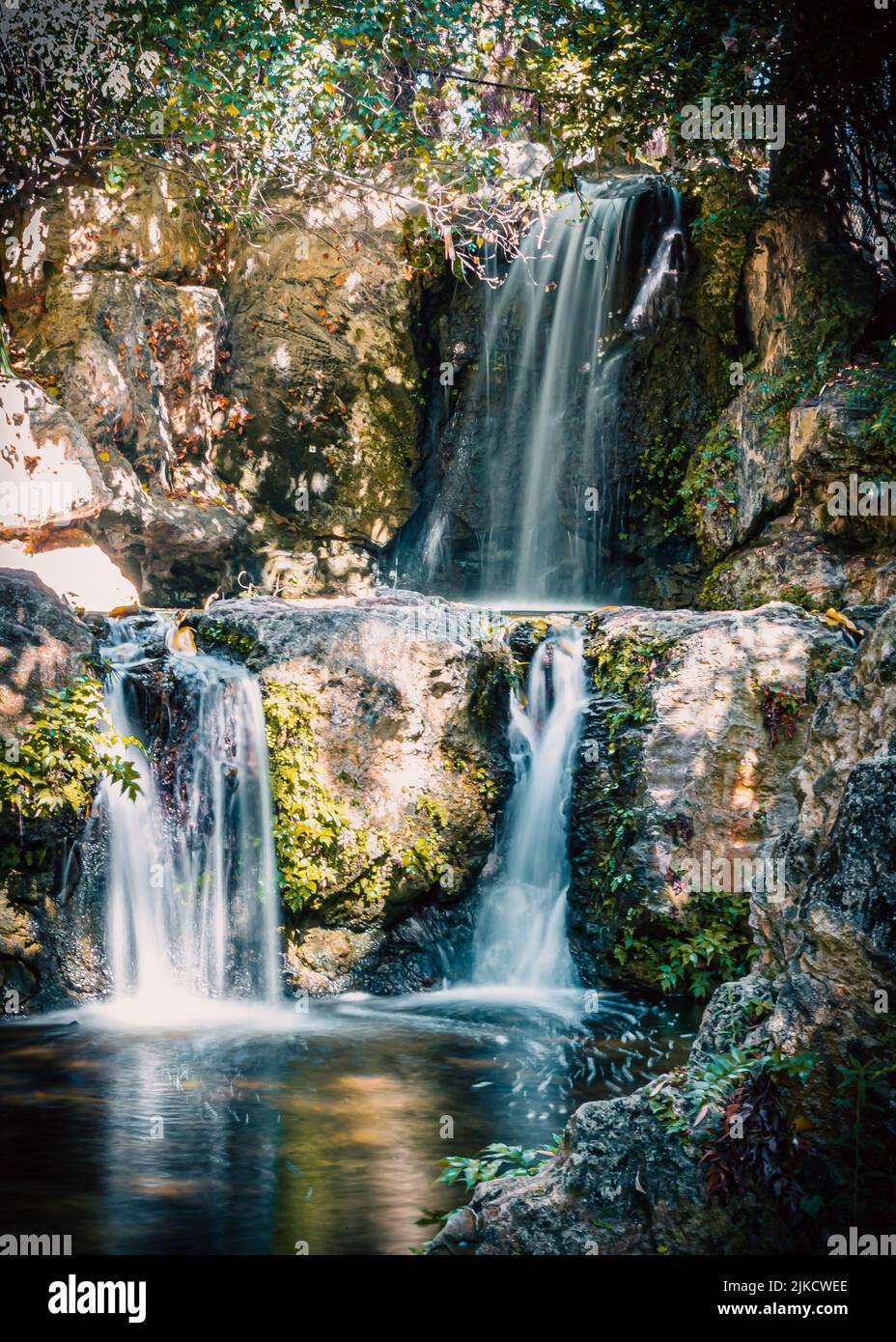 A waterfall at John Oldham Park in Perth, Australia Stock Photo Alamy