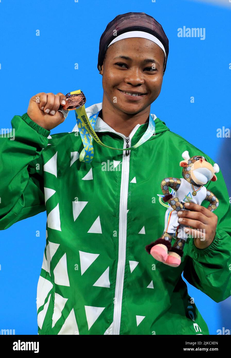 Bronze Medalist Nigeria s Islamiyat Yusuf After The Women s 64kg bronze-medalist-nigeria-s-islamiyat-yusuf-after-the-women-s-64kg