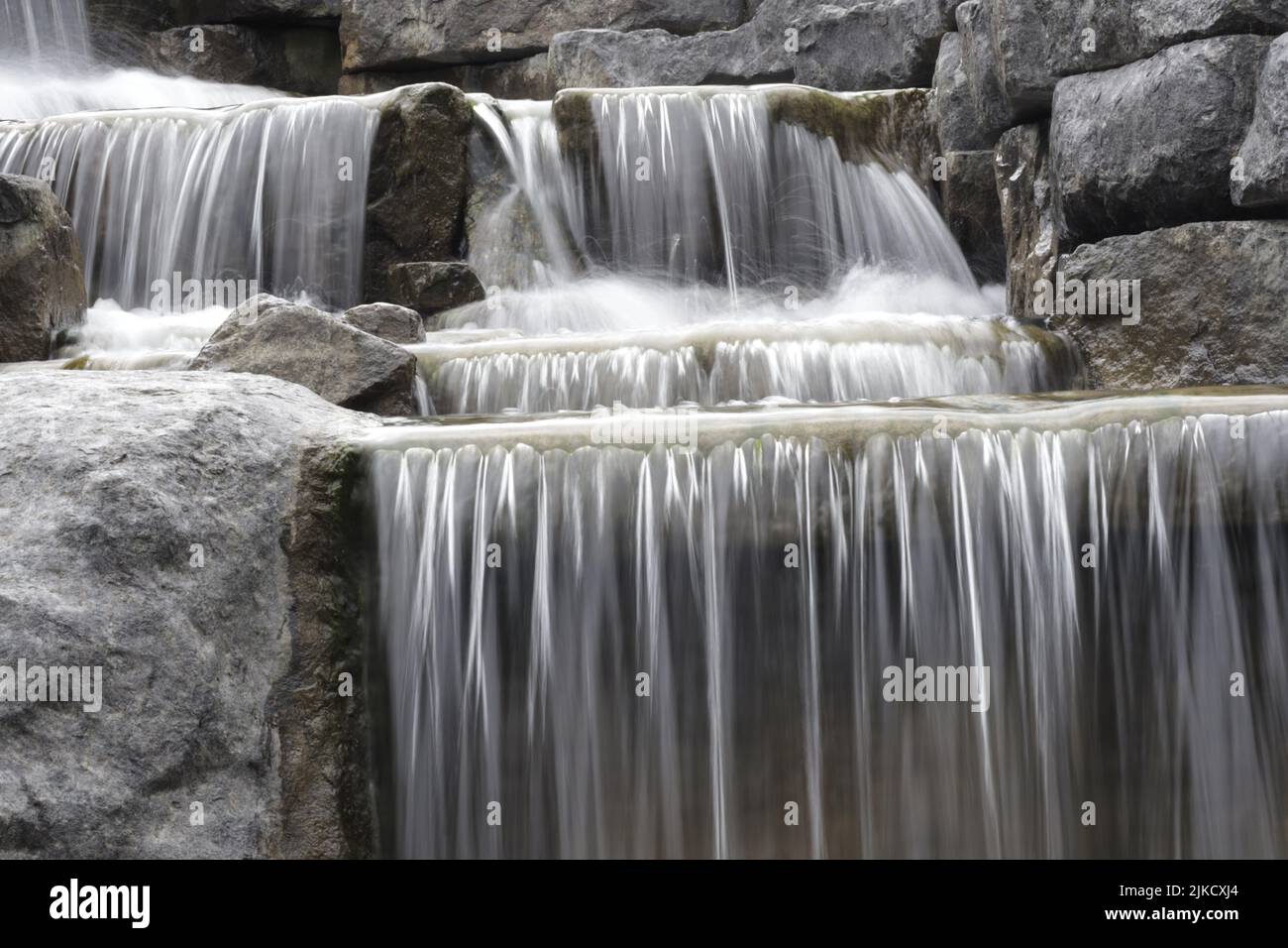 A beautiful shot of streaming waterfalls Stock Photo - Alamy