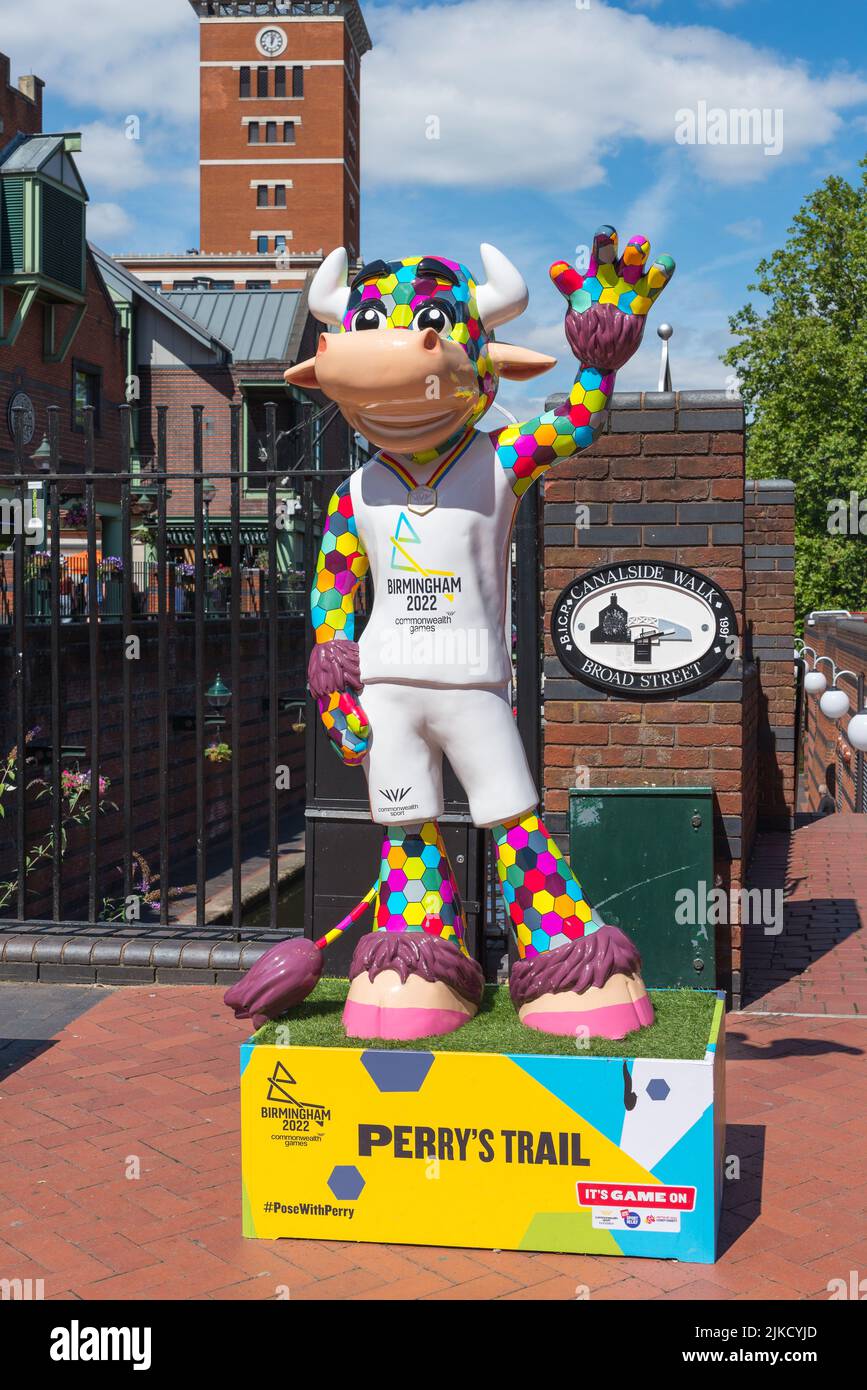 Perry the mascot of the Birmingham 2022 Commonwealth Games Stock Photo