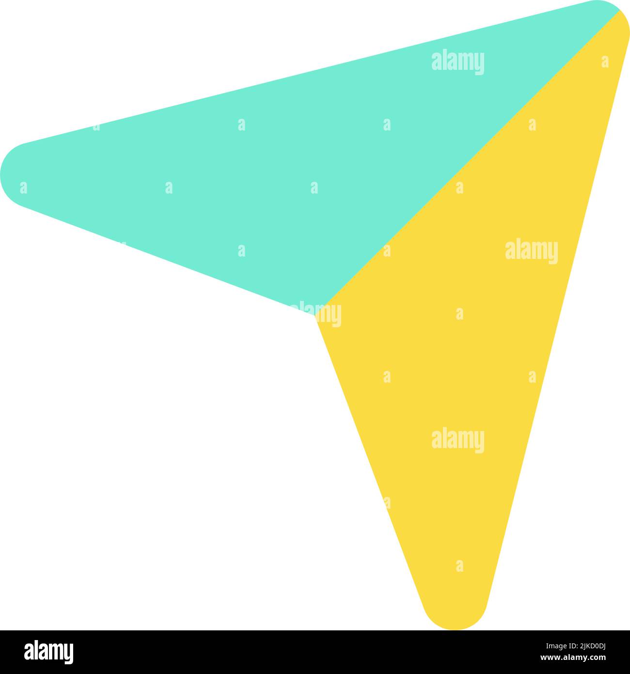 Sharing post flat color ui icon Stock Vector