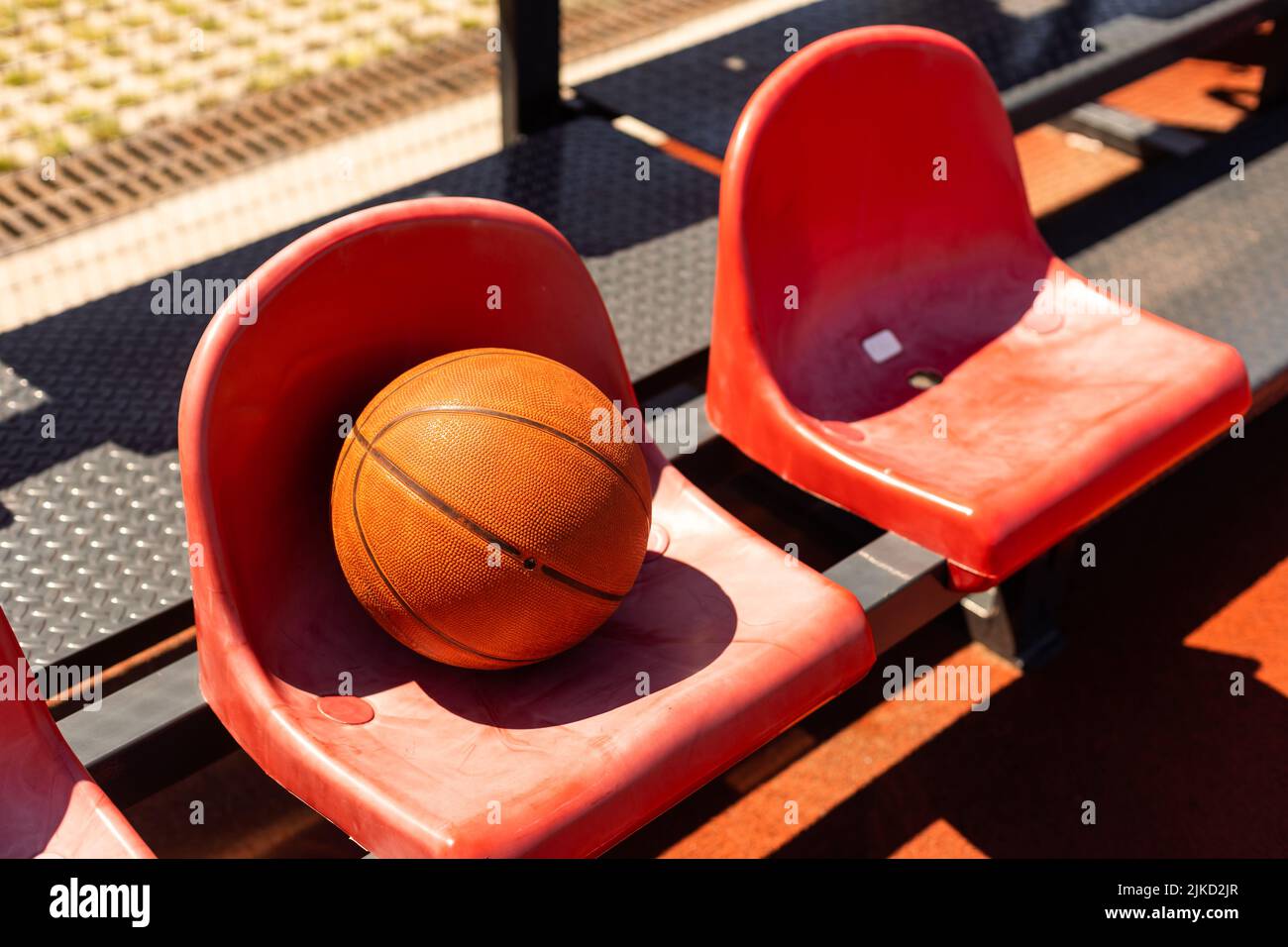 Basketball leather ball court background Stock Photo Alamy