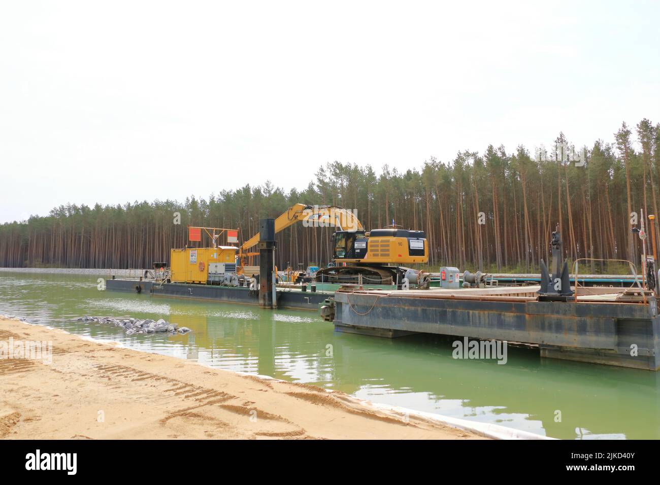 May 01 2022 - Oder-Havel Wasserstrasse in Brandenburg, Germany ...