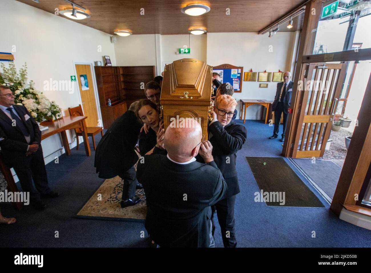 Lord David Trimble's children, Sarah (second left), Nicholas (third