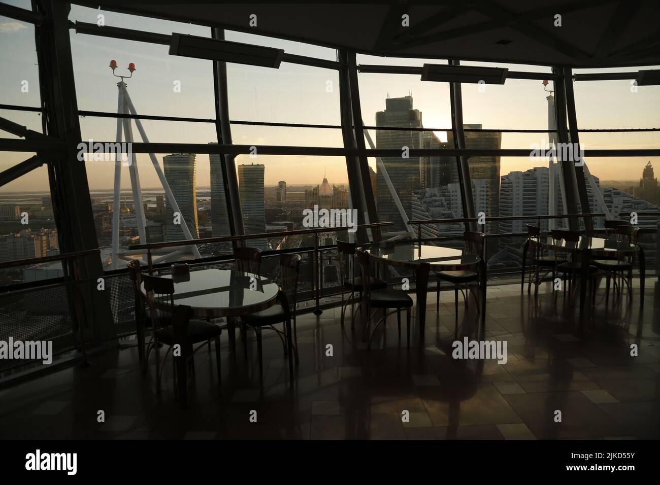 View from Bayterek tower Бәйтерек in Astana (Nur-Sultan), Kazakhstan ...