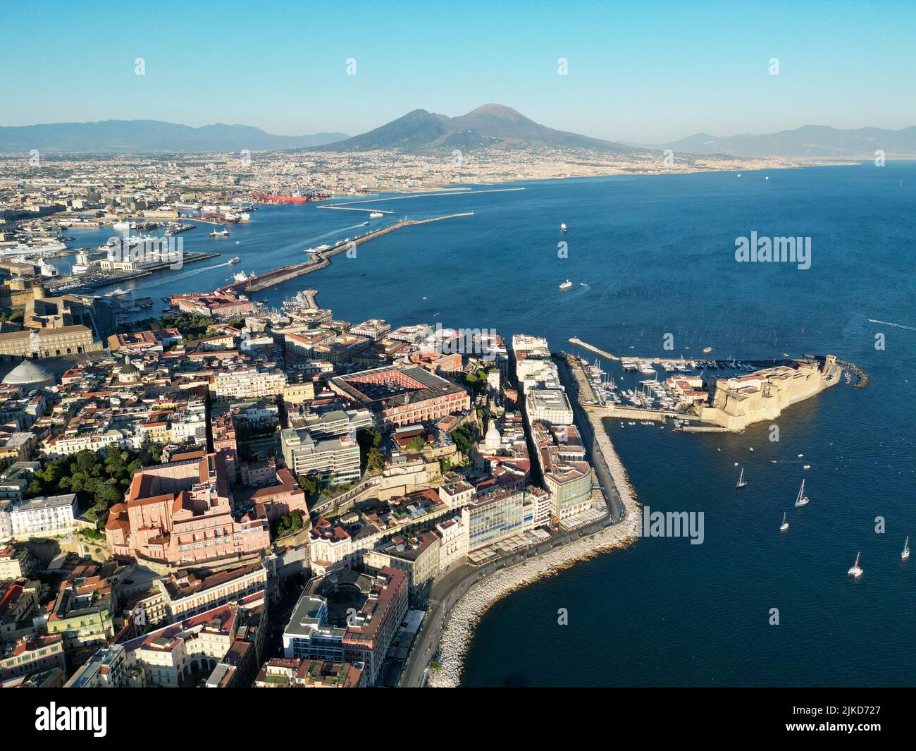 Napoli, veduta aerea Stock Photo