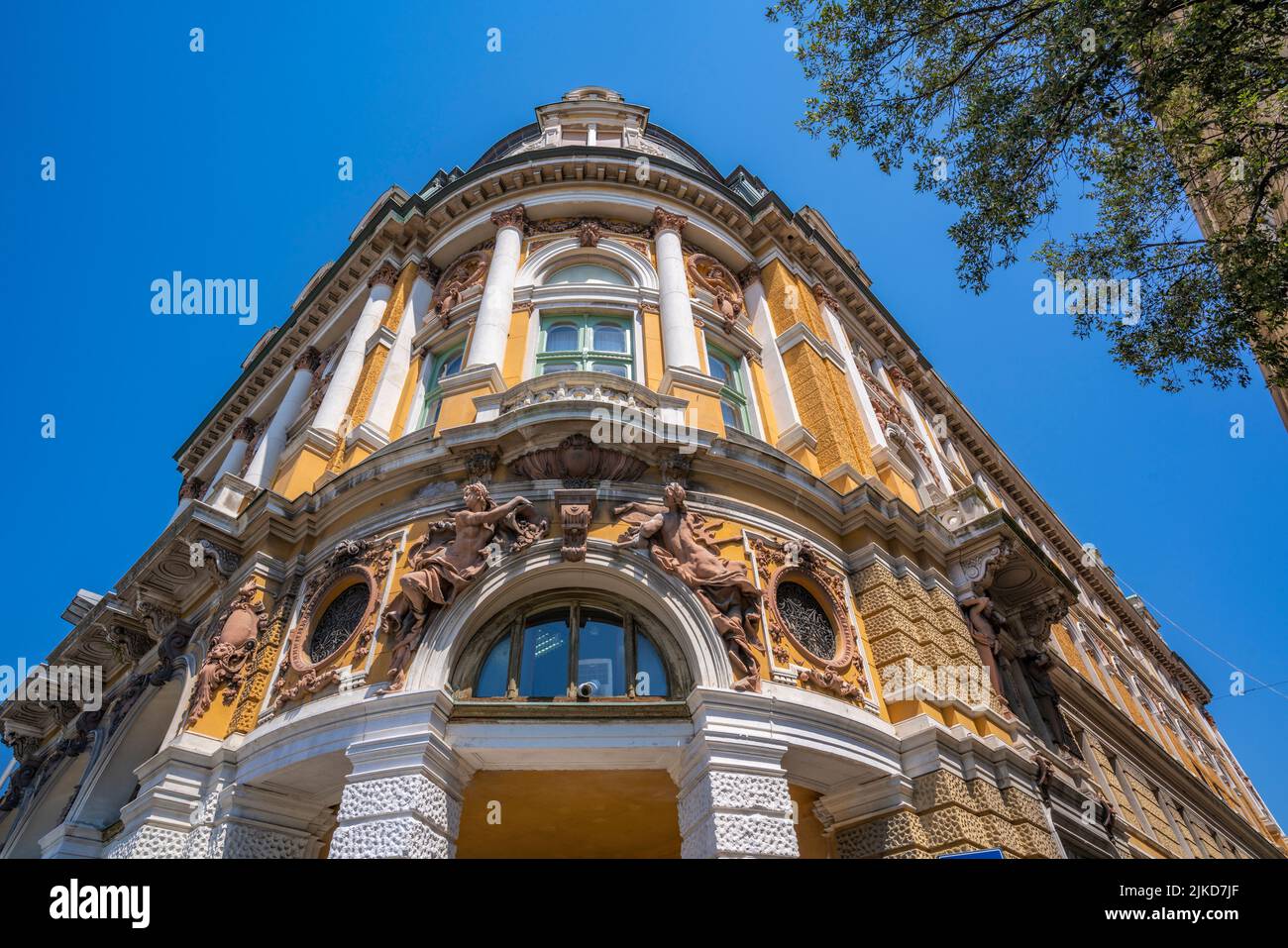 View of ornate architecture on the Korzo, Rijeka, Croatia, Europe Stock Photo