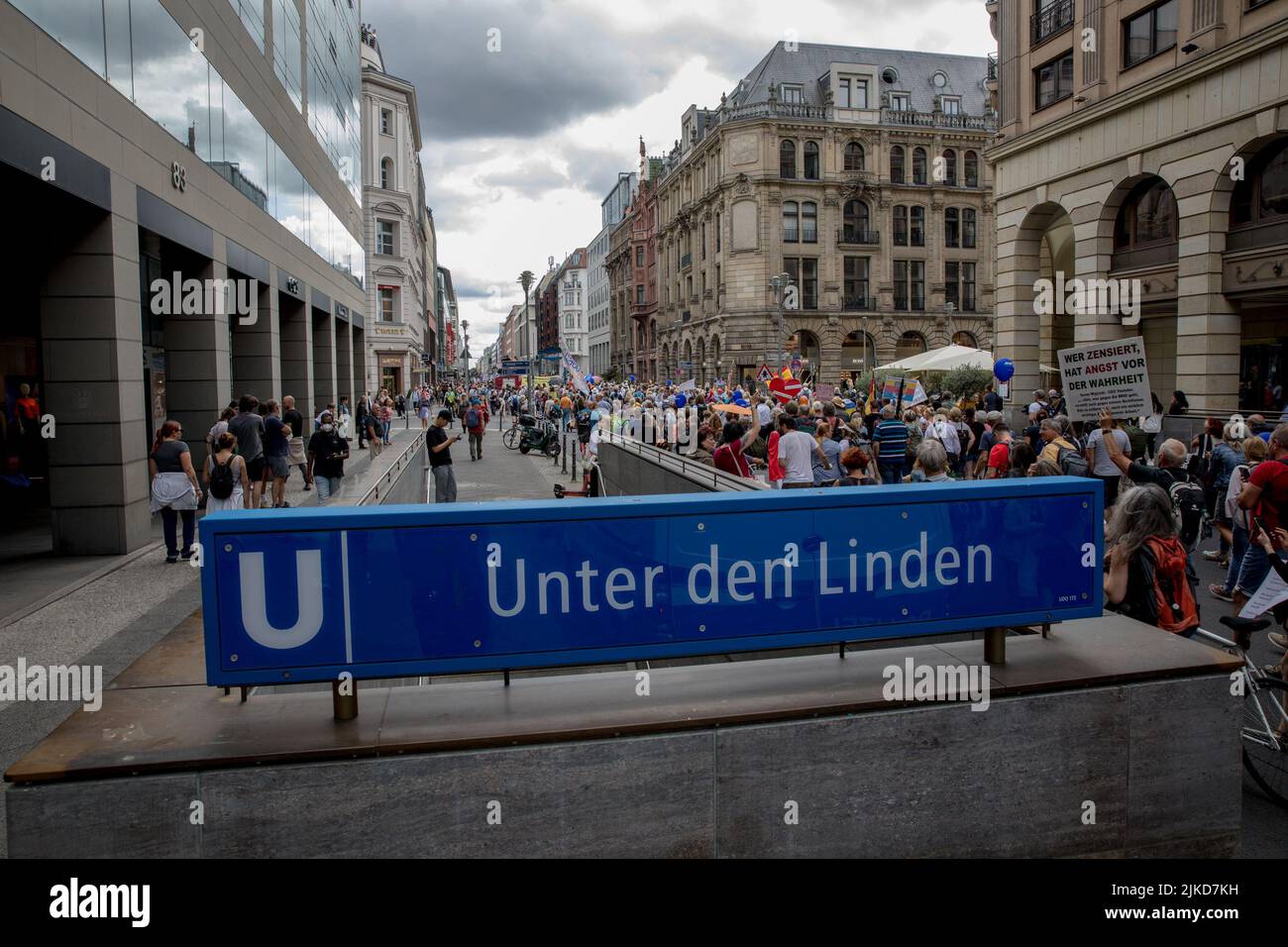 Berlin, Germany. 01st Aug, 2022. Anti-covid Protesters Gathered In ...