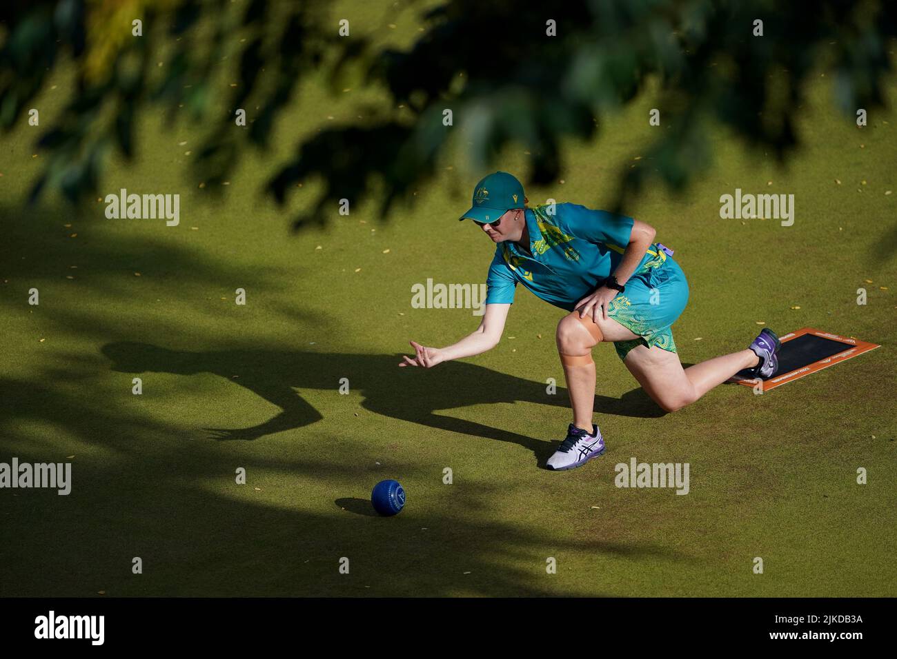 Team Australia's Ellen Ryan in action during the Women's Singles - Gold ...