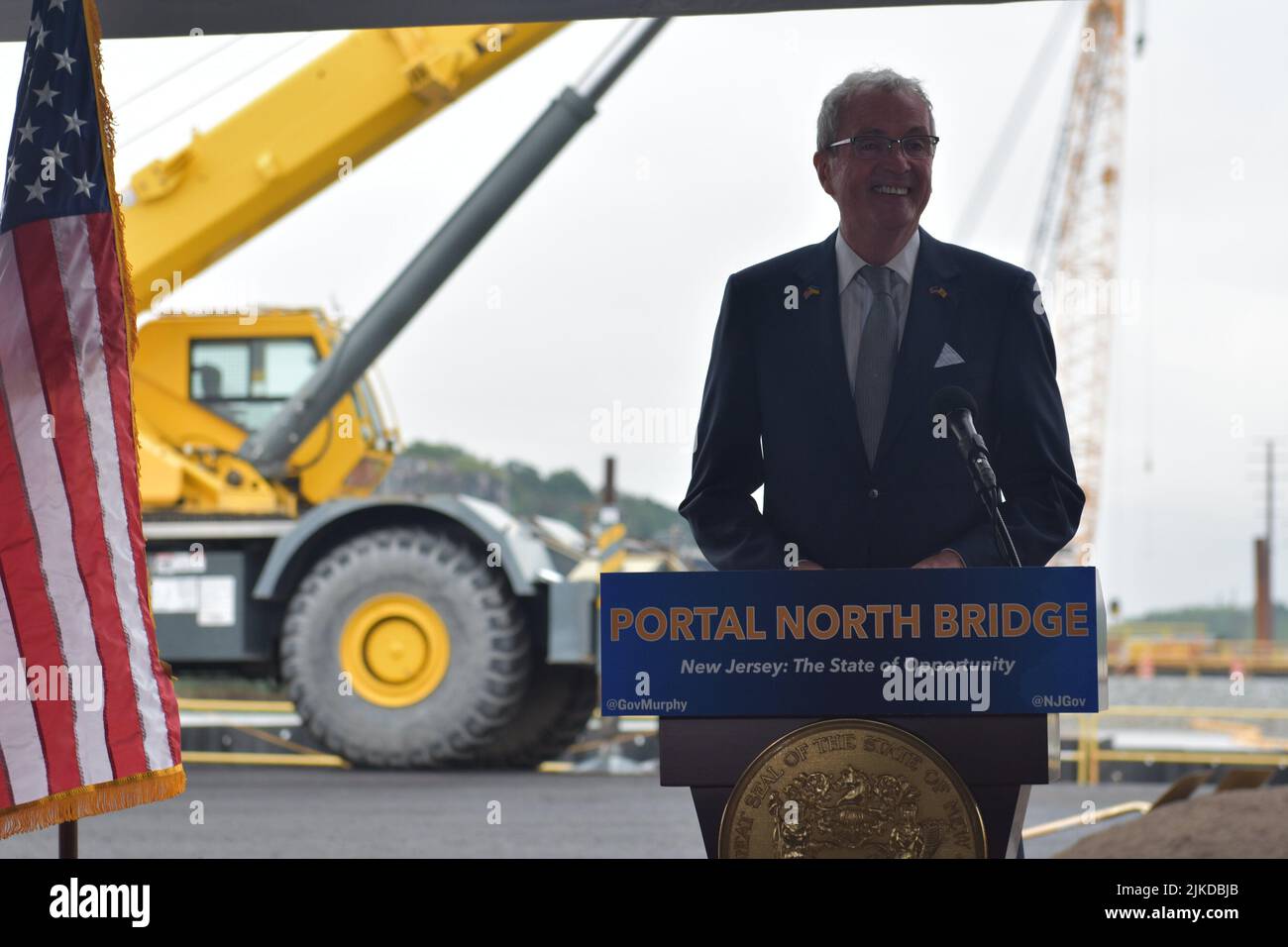 Kearny, NJ, USA. 1st Aug, 2022. (NEW) Governor Murphy of New Jersey and